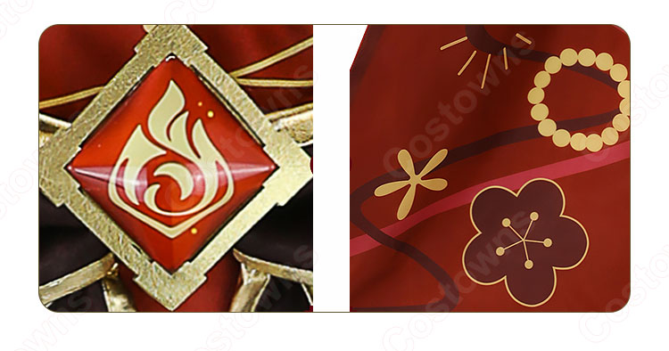 フータオ(胡桃) コスプレ衣装 『原神×SWEETS PARADISE -岩華聚餐-』 コラボカフェ cosplay 仮装 変装-9