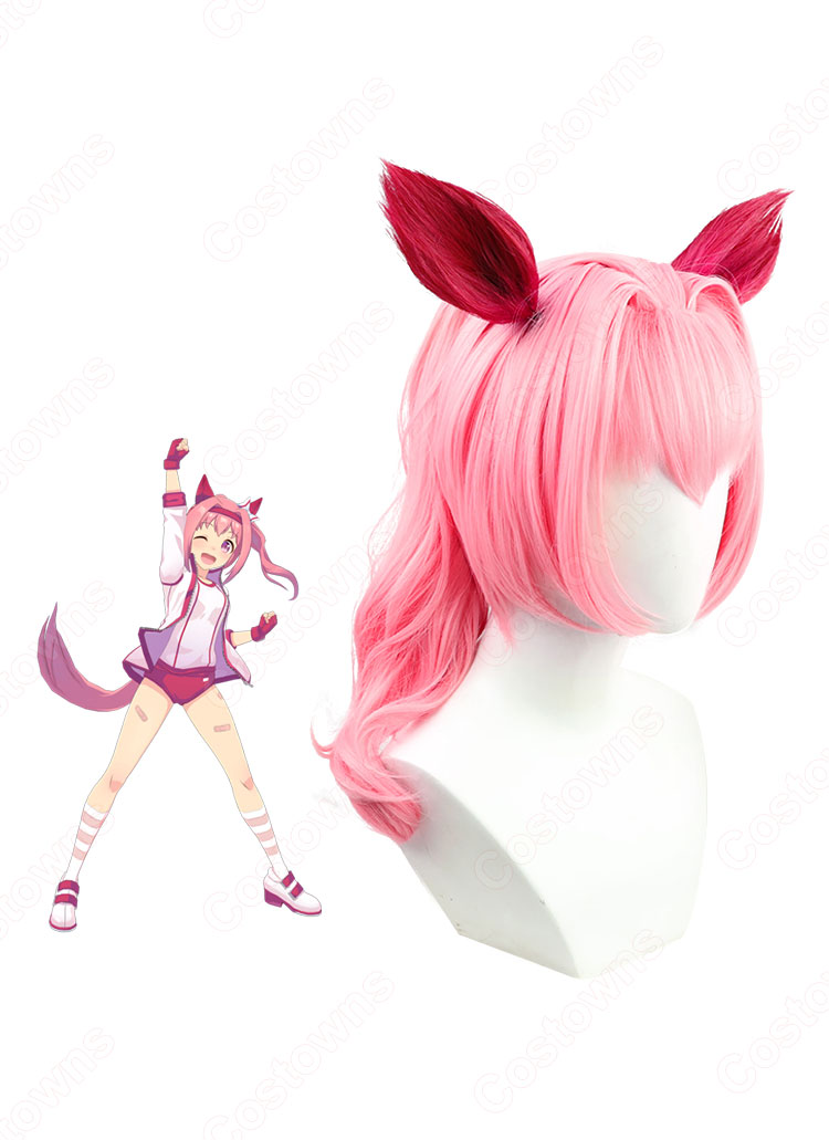 ウマ娘 ハルウララ コスプレウィッグ 『ウマ娘 プリティーダービー』(ウマむすめ プリティーダービー) 耐熱かつら cosplay wig 通販-2