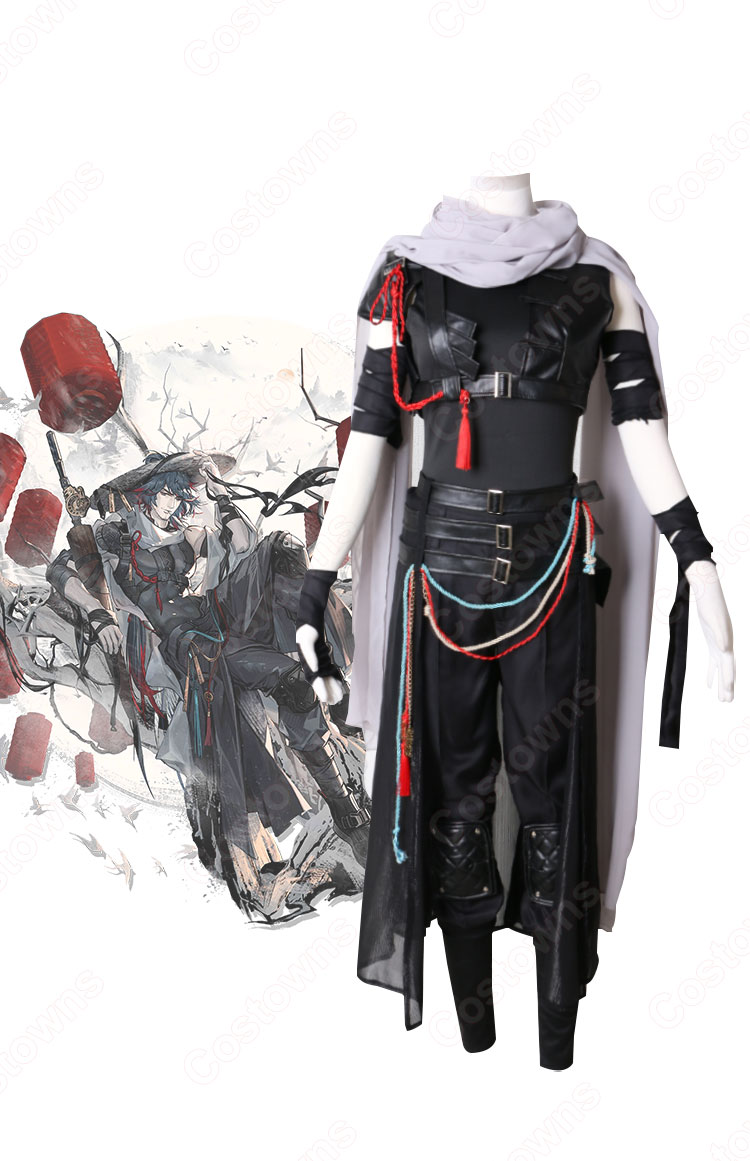 ウユウ 冷山月 新コーデ コスプレ衣装 『アークナイツ』 炎国 cosplay 仮装 変装-1
