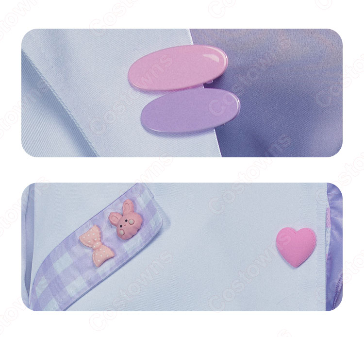 Vtuber 健屋花那（すこやかな） 洋裝 新衣装 コスプレ衣装 『にじさんじ』 バーチャルYouTuber cosplay 仮装 変装-5