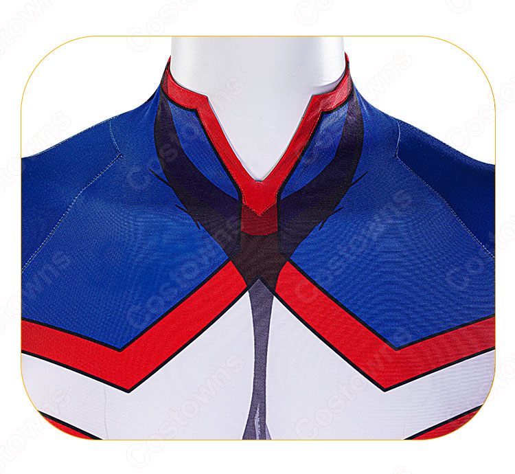 ヒロアカ オールマイト 八木俊典(やぎとしのり) コスプレ衣装 『僕のヒーローアカデミア』(ぼくのヒーローアカデミア) 全身タイツ 戦争コスチューム ヒーロースーツ-5