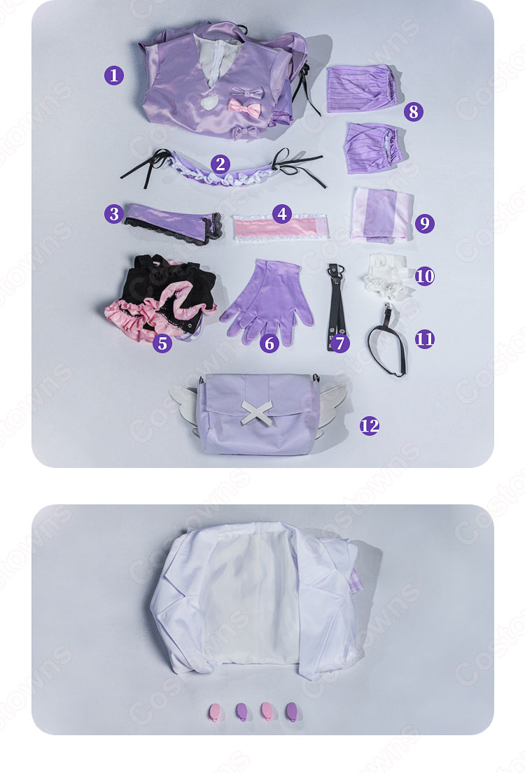 Vtuber 健屋花那（すこやかな） 洋裝 新衣装 コスプレ衣装 『にじさんじ』 バーチャルYouTuber cosplay 仮装 変装-10