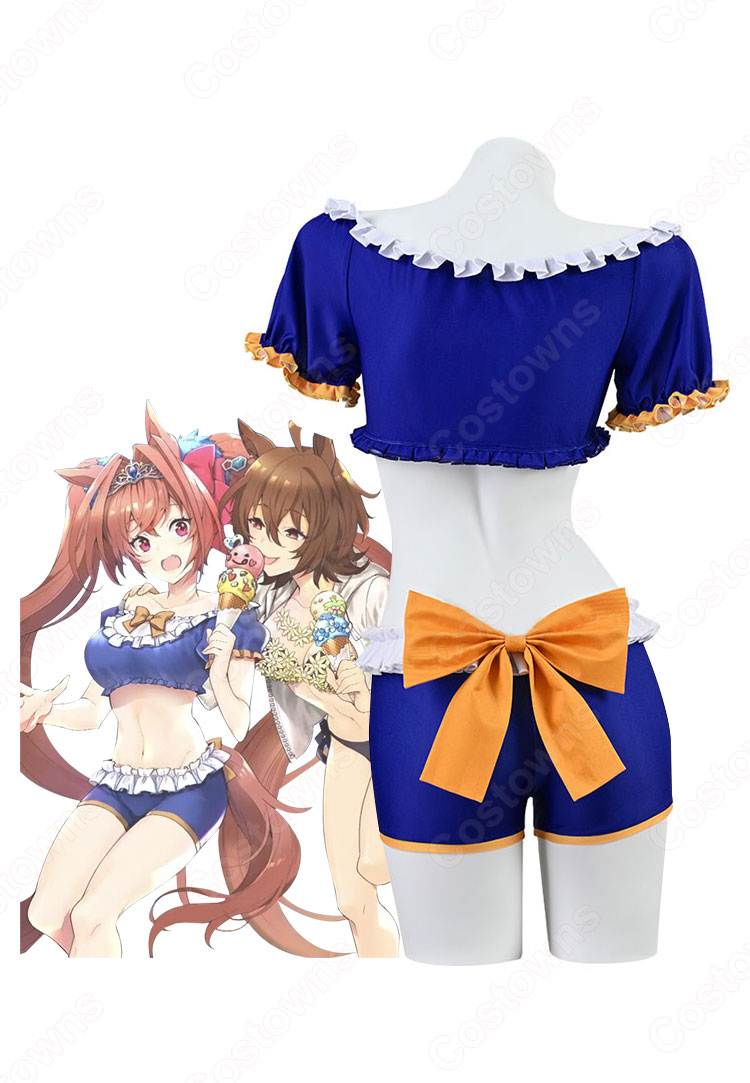 ウマ娘 ダイワスカーレット 水着 コスプレ衣装 『ウマ娘 プリティーダービー』(ウマむすめ プリティーダービー) cosplay 仮装 変装-4