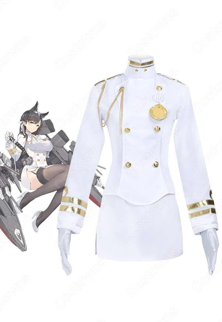 アズレン 愛宕(アタゴ) コスプレ衣装 白い軍服 『アズール アズレン 愛宕(アタゴ) コスプレ衣装 白い軍服 『アズール