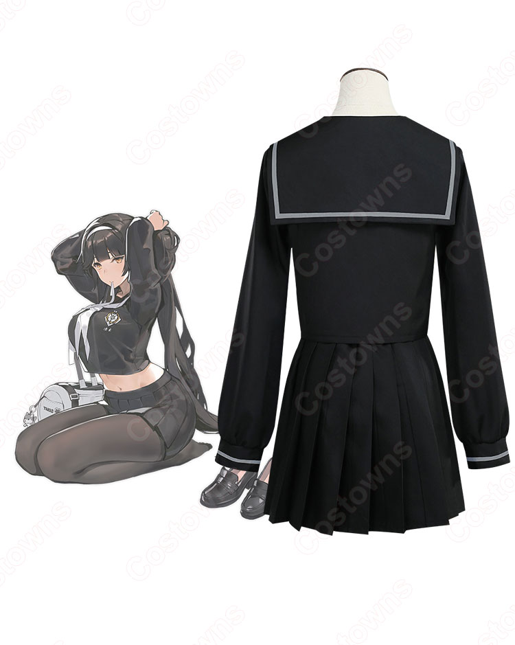 アズレン 高雄（タカオ） 学園ロマンチカ コスプレ衣装 制服 セーラー服 『アズールレーン』 cosplay 仮装 変装 - Costowns