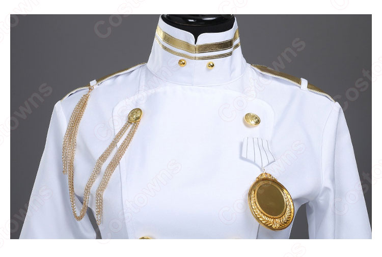 アズレン 高雄(タカオ) コスプレ衣装 白い軍服 『アズールレーン』 cosplay 仮装 変装-4