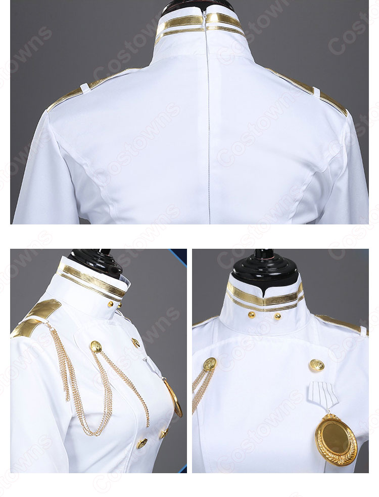 アズレン 愛宕（アタゴ） コスプレ衣装 白い軍服 『アズールレーン』 cosplay 仮装 変装 - Costowns