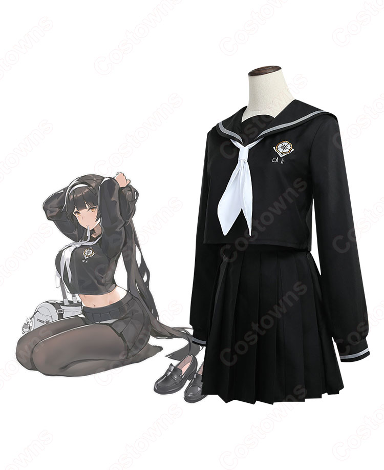 アズレン 高雄（タカオ） 学園ロマンチカ コスプレ衣装 制服 セーラー服 『アズールレーン』 cosplay 仮装 変装 - Costowns