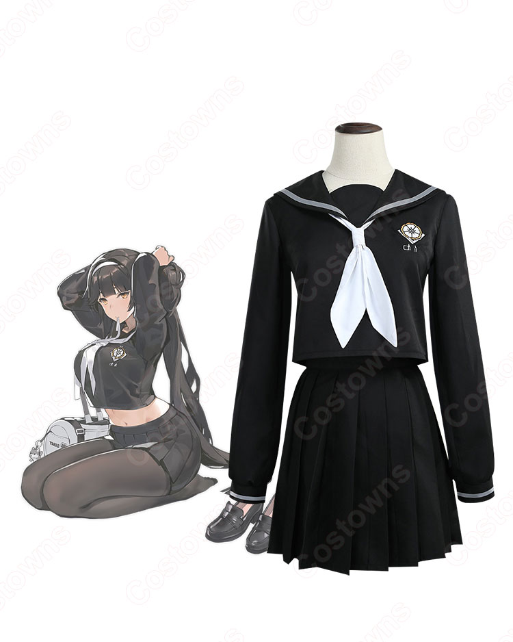 印象のデザイン アズレン 高雄（タカオ） 制服 コスプレ衣装 学園ロマンチカ コスプレ衣装