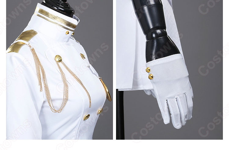 アズレン 高雄(タカオ) コスプレ衣装 白い軍服 『アズールレーン』 cosplay 仮装 変装-6