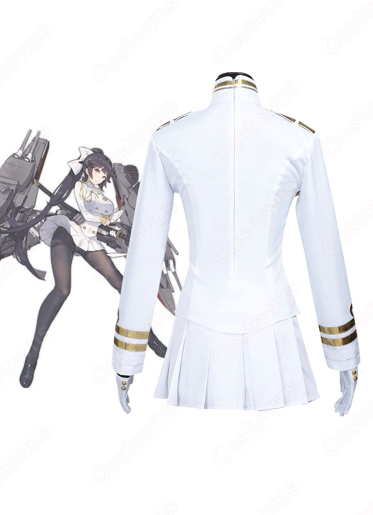 アズレン 高雄(タカオ) コスプレ衣装 白い軍服 『アズールレーン』 cosplay 仮装 変装-3