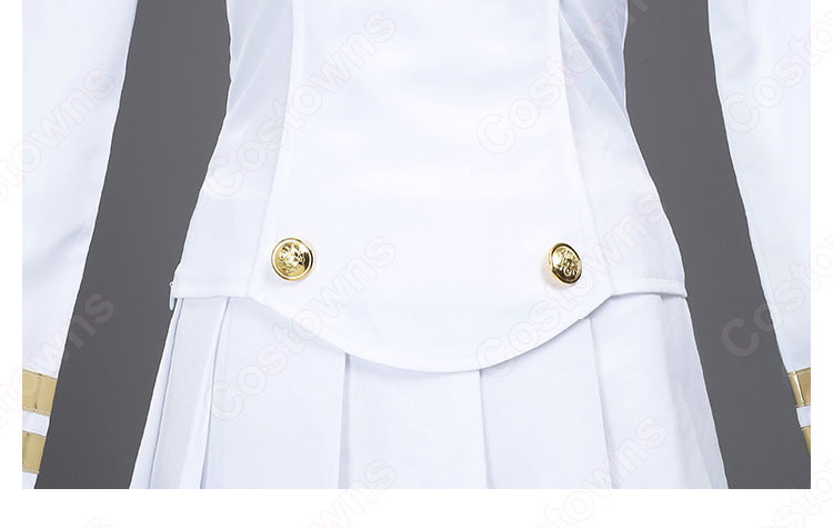 アズレン 高雄(タカオ) コスプレ衣装 白い軍服 『アズールレーン』 cosplay 仮装 変装-5