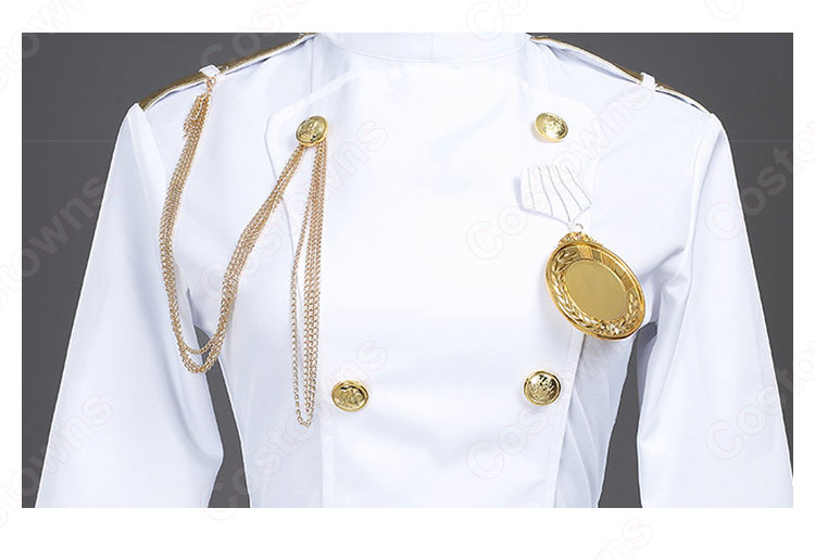 アズレン 愛宕（アタゴ） コスプレ衣装 白い軍服 『アズールレーン』 cosplay 仮装 変装-4