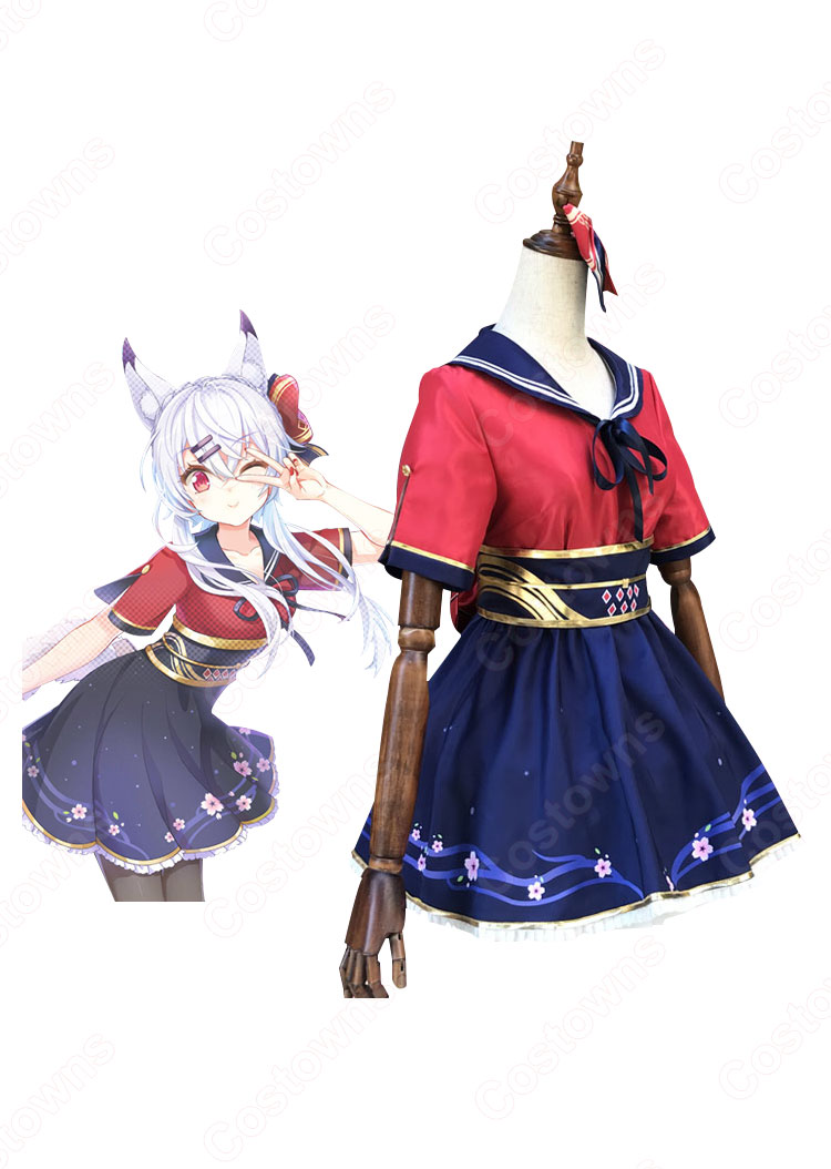 神宮司玉藻(じんぐうじたまも) コスプレ衣装「战斗吧歌姬!(リブドル!)」 バーチャルアイドル cosplay 仮装 変装-2