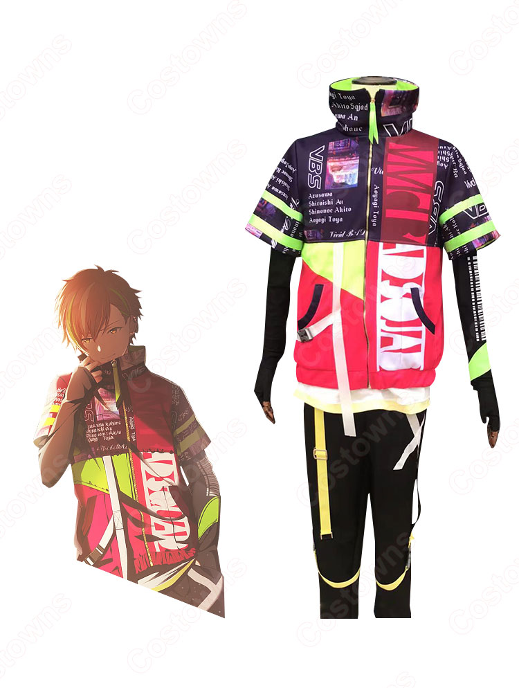 プロセカ 敗北の夜 東雲彰人(しののめあきと) ビビッドソウル コスプレ衣装 『プロジェクトセカイ カラフルステージ! feat. 初音ミク』 ライブ衣装 cosplay 仮装 変装-2