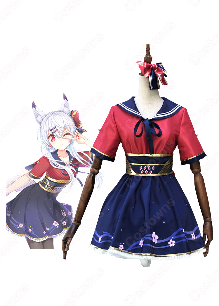 神宮司玉藻(じんぐうじたまも) コスプレ衣装「战斗吧歌姬!(リブドル!)」 バーチャルアイドル cosplay 仮装 変装-1