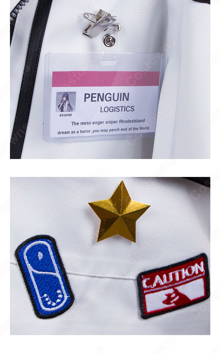 アークナイツ テキサス 冬の使者 コスプレ衣装-6