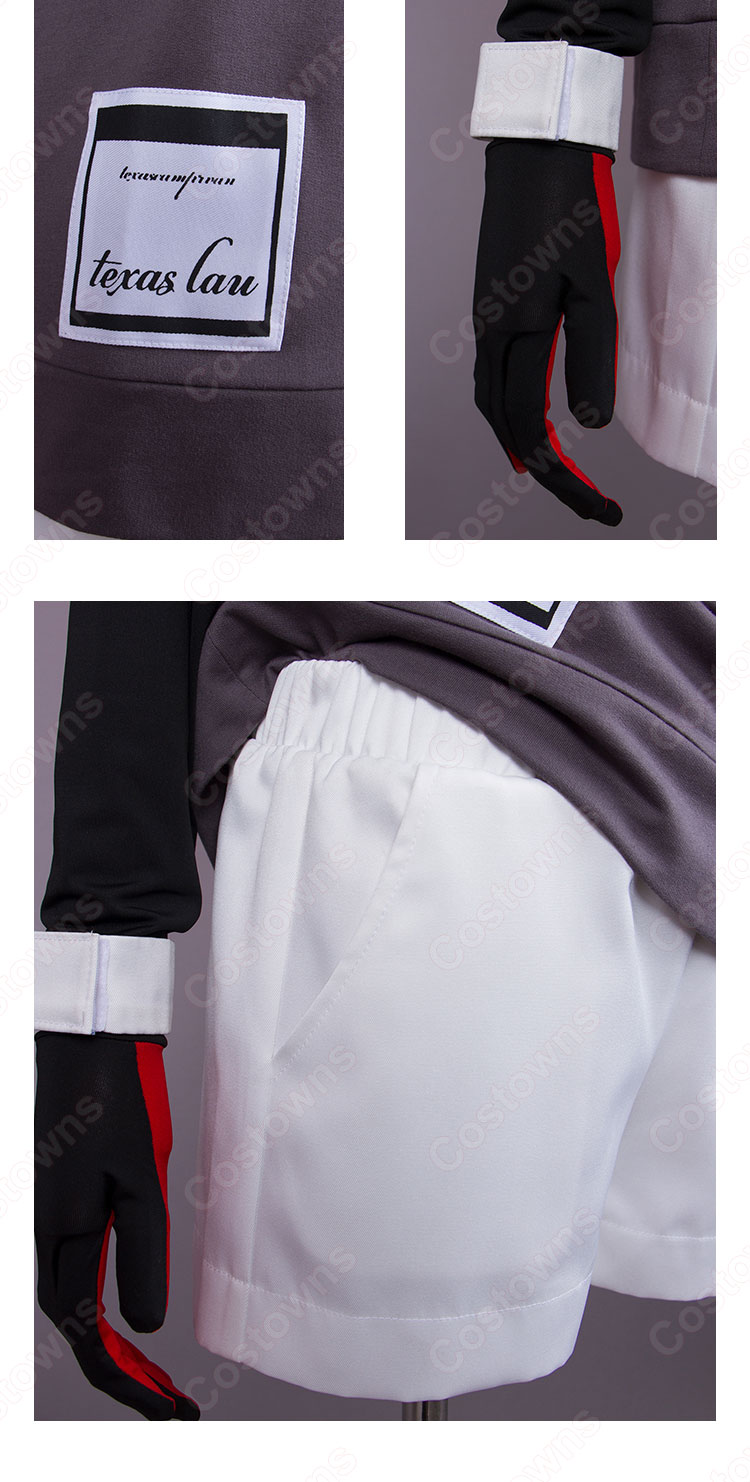 アークナイツ テキサス 冬の使者 コスプレ衣装-8