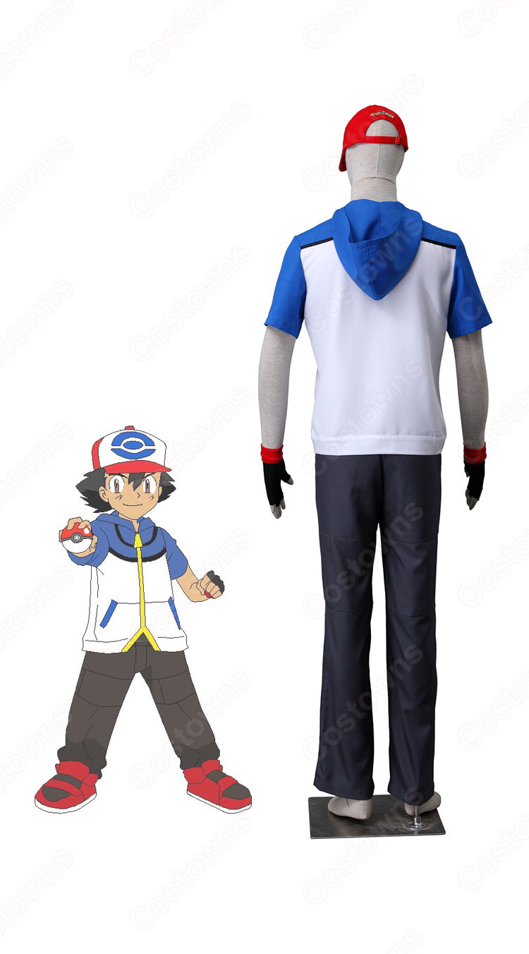 ベストウイッシュ編 サトシ コスプレ衣装 『ポケットモンスター ベストウイッシュシリーズ(BW)』 cosplay 仮装 変装-4