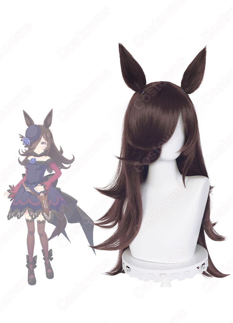 ウマ娘 ライスシャワー コスプレウィッグ 『ウマ娘 プリティーダービー』(ウマむすめ プリティーダービー) 耐熱かつら cosplay wig 通販-3