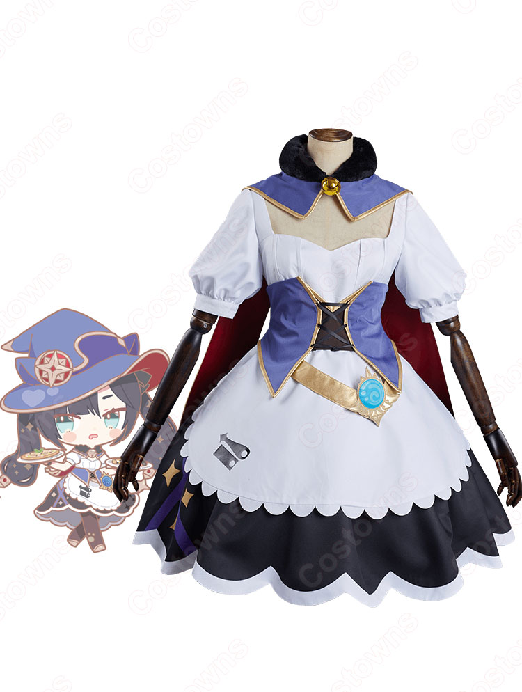 アストローギスト・モナ・メギストス メイド服 コスプレ衣装『原神×SWEETS PARADISE -そよ風の饗宴-』 cosplay 仮装 変装 -  Costowns