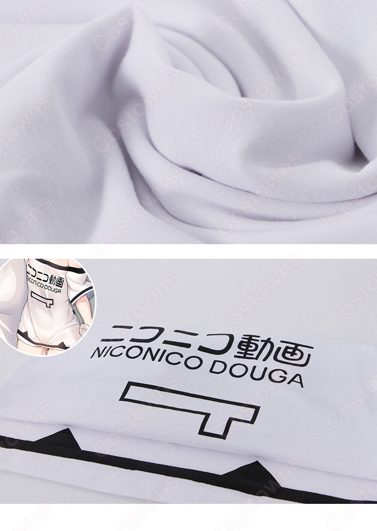 アズレン 綾波(アヤナミ) 新衣装 ニコニコ コスプレ衣装 Tシャツ 『アズールレーン』 cosplay 仮装 変装-2