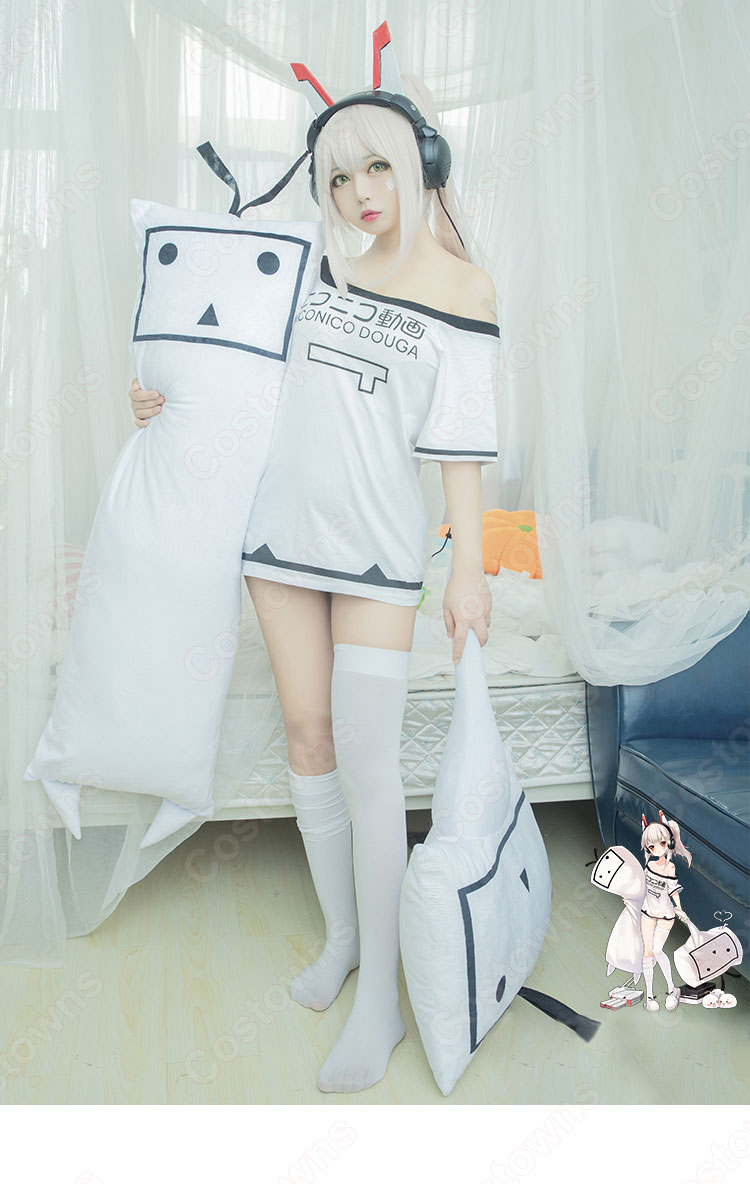 アズレン 綾波(アヤナミ) 新衣装 ニコニコ コスプレ衣装 Tシャツ 『アズールレーン』 cosplay 仮装 変装-1