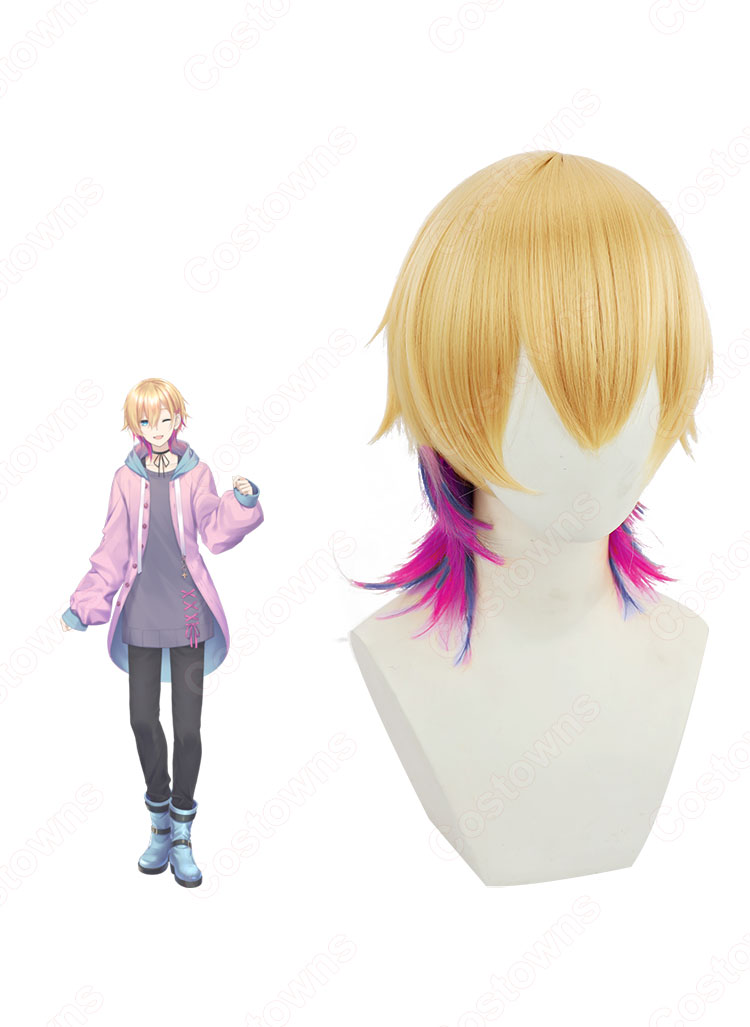 にじさんじ 成瀬鳴(なるせなる) コスプレウィッグ バーチャルYouTuber 耐熱かつら cosplay wig 通販-3