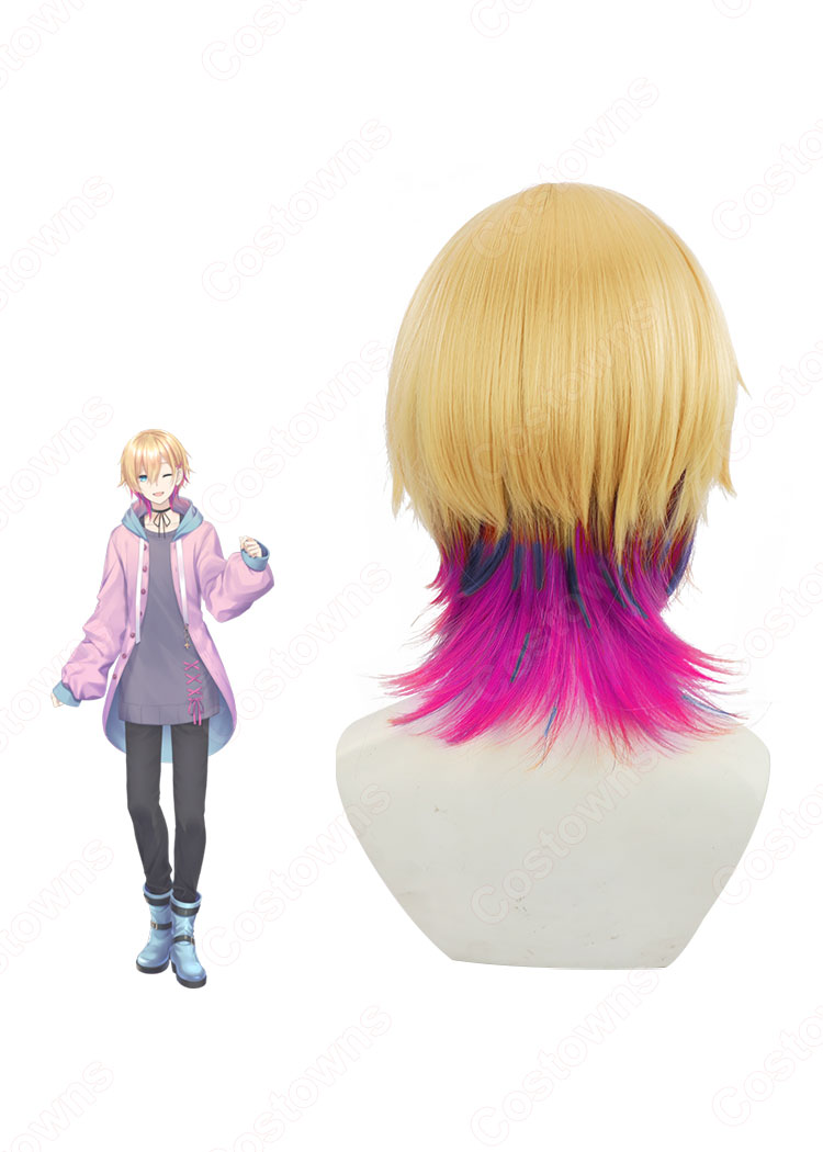 にじさんじ 成瀬鳴(なるせなる) コスプレウィッグ バーチャルYouTuber 耐熱かつら cosplay wig 通販-4