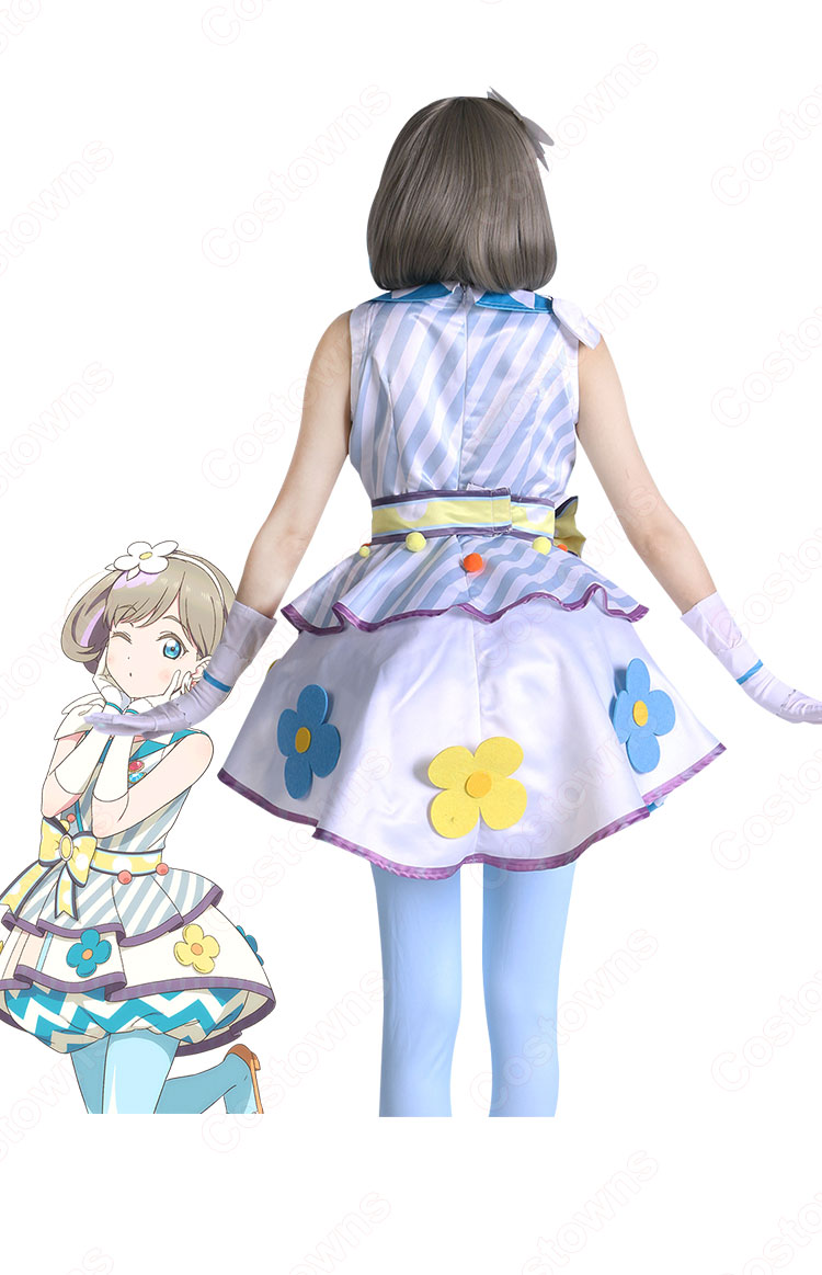 スクフェス 唐可可(タンクゥクゥ) コスプレ衣装 『ラブライブ! スクールアイドルフェスティバル』Liella! レトロポップ編 感無量 cosplay 仮装 変装-4