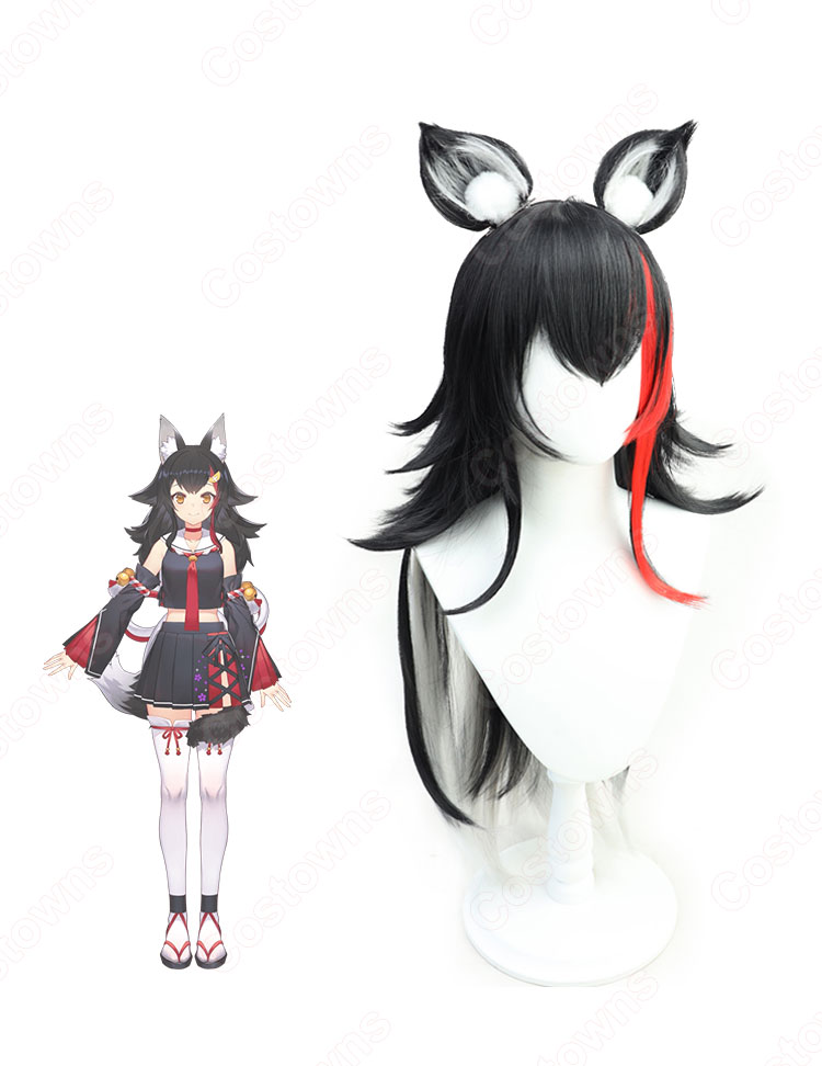 Vtuber 大神ミオ（おおかみミオ） コスプレウィッグ 「hololive