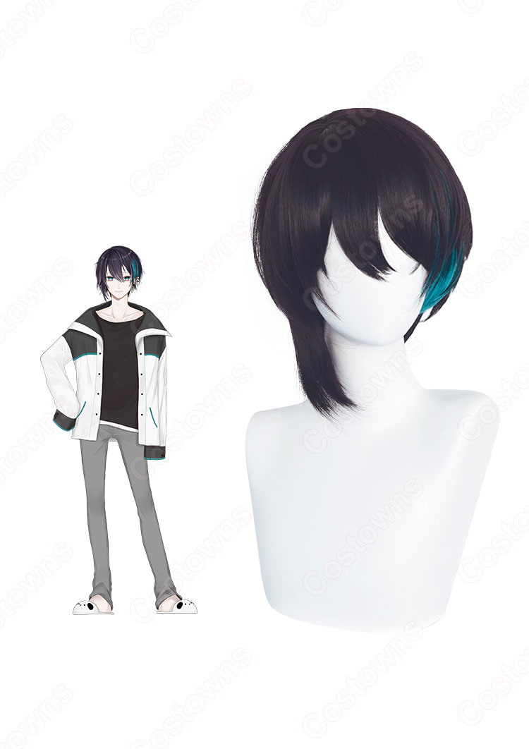 VTuber 黛灰 (まゆずみかい) コスプレウィッグ 『にじさんじ』 バーチャルYouTuber バーチャルライバー 耐熱かつら cosplay wig 通販-1