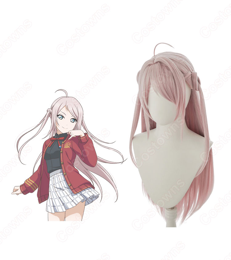 鐘嵐珠（ショウ・ランジュ） コスプレウィッグ 『ラブライブ！虹ヶ咲学園スクールアイドル同好会』 耐熱かつら cosplay wig 通販-3