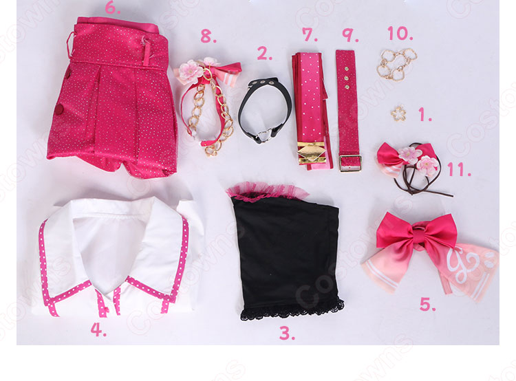 スクフェス 澁谷かのん（しぶやかのん） コスプレ衣装 『ラブライブ！ スクールアイドルフェスティバル』 チェリーブロッサム編 桜と今の気持ち 覚醒前 cosplay 仮装 変装-12