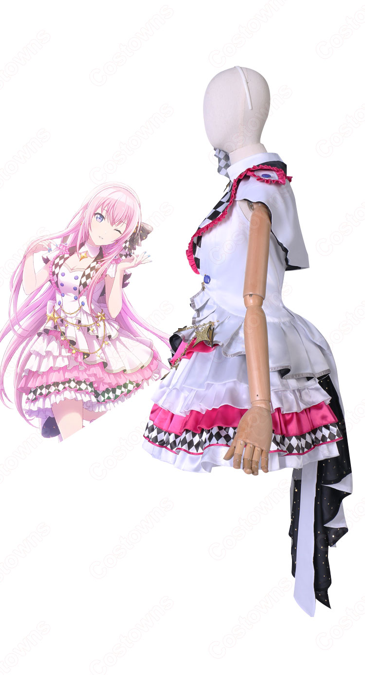 プロセカ アイドルとしての心得 巡音ルカ コスプレ衣装 『プロジェクトセカイ カラフルステージ！ feat. 初音ミク』 cosplay 仮装 変装-4