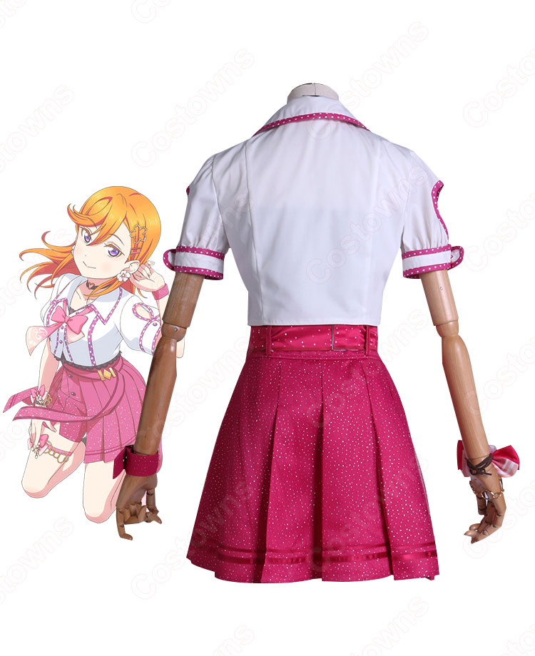 スクフェス 澁谷かのん（しぶやかのん） コスプレ衣装 『ラブライブ！ スクールアイドルフェスティバル』 チェリーブロッサム編 桜と今の気持ち 覚醒前 cosplay 仮装 変装-3