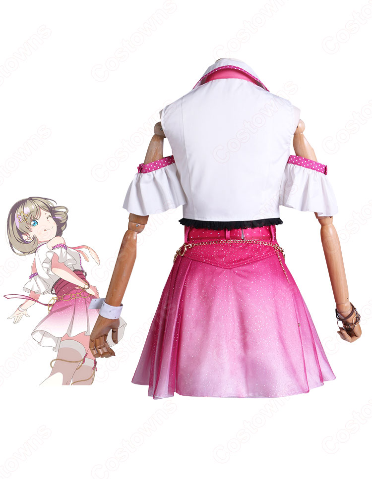 スクフェス 唐可可(タン クゥクゥ) コスプレ衣装 『ラブライブ! スクールアイドルフェスティバル』 チェリーブロッサム編 本番のイメージ cosplay 仮装 変装-3