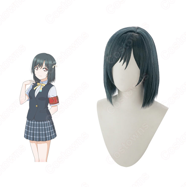 三船栞子 コスプレウィッグ 『ラブライブ!虹ヶ咲学園スクールアイドル同好会』 耐熱かつら cosplay wig 通販-2