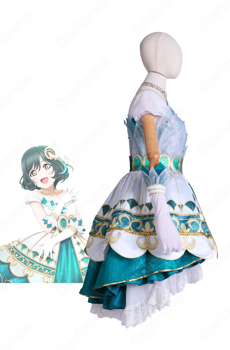 三船栞子 翠いカナリア コスプレ 虹ヶ咲学園 ラブライブ 衣装 三船栞子 コスプレ衣装 『ラブライブ！虹ヶ咲学園スクール