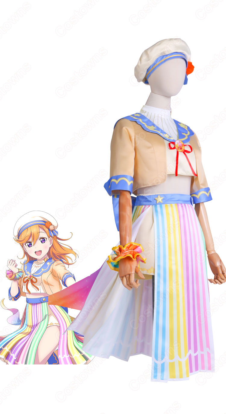 スクフェス 澁谷かのん コスプレ衣装 『ラブライブ! スクールアイドルフェスティバル』 <ずっとあなたと スクフェス9周年記念フェスティバル衣装> cosplay 仮装 変装-3