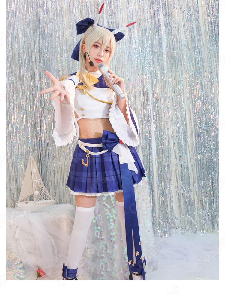 アズレン 綾波(アヤナミ) おませアイドル・困惑中 コスプレ衣装 『アズールレーン』 アイドル風 cosplay 仮装 変装-2