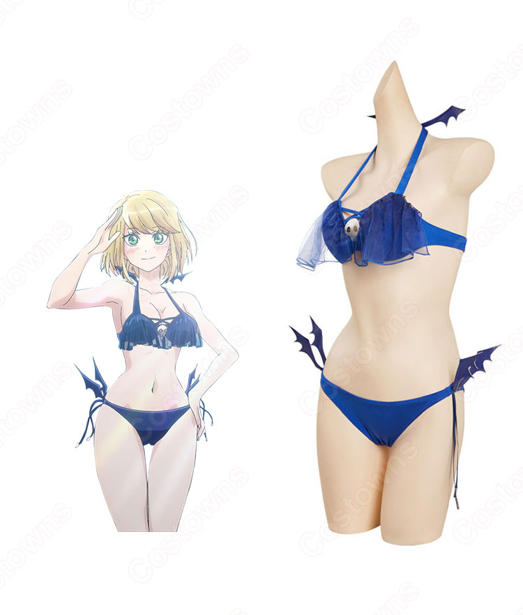 恋せか 禍原デス美 水着 コスプレ衣装 『恋は世界征服のあとで』(こいはせかいせいふくのあとで) 死神王女 cosplay 仮装 変装-3