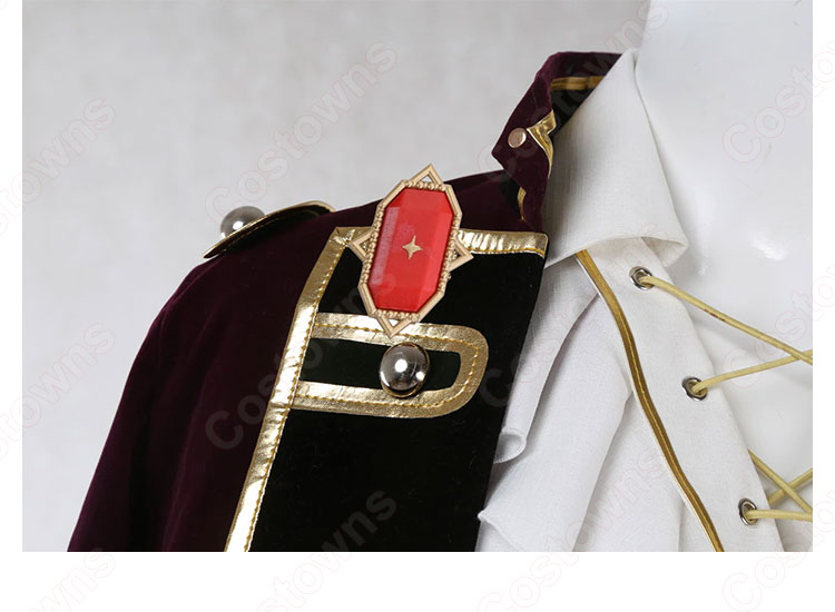 あんスタ 鬼龍紅郎 スカーレットハロウィン衣装 コスプレ衣装 『あんさんぶるスターズ！！』 悠久の鬼◆スカーレットハロウィン 紅血と月 MV衣装 cosplay 仮装 変装-6