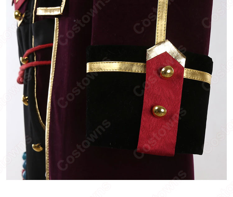 あんスタ 鬼龍紅郎 スカーレットハロウィン衣装 コスプレ衣装 『あんさんぶるスターズ！！』 悠久の鬼◆スカーレットハロウィン 紅血と月 MV衣装 cosplay 仮装 変装-9