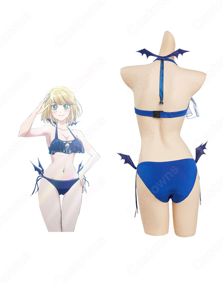 恋せか 禍原デス美 水着 コスプレ衣装 『恋は世界征服のあとで』(こいはせかいせいふくのあとで) 死神王女 cosplay 仮装 変装-4