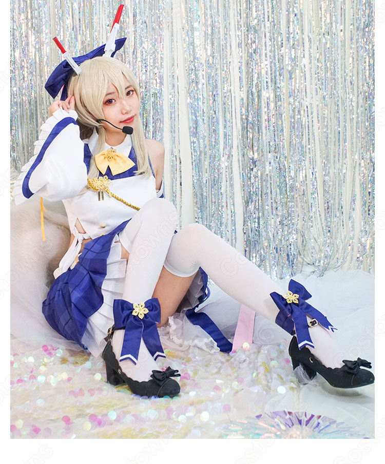 アズレン 綾波(アヤナミ) おませアイドル・困惑中 コスプレ衣装 『アズールレーン』 アイドル風 cosplay 仮装 変装-5