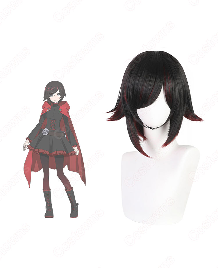 RWBY 氷雪帝国 ルビー・ローズ コスプレウィッグ-1