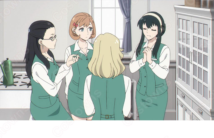 バーリント市役所 制服 ヨル・フォージャー コスプレ衣装 『SPY×FAMILY』(スパイファミリー) いばら姫 cosplay 仮装 変装-1