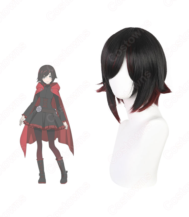 RWBY 氷雪帝国 ルビー・ローズ コスプレウィッグ-4