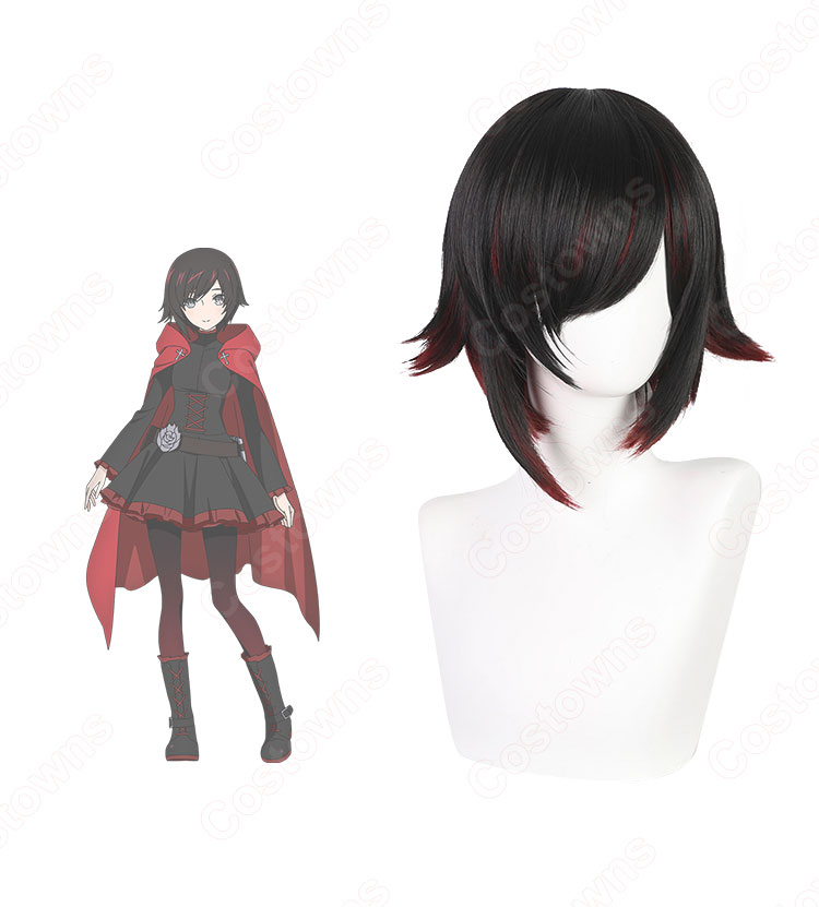 RWBY 氷雪帝国 ルビー・ローズ コスプレウィッグ-2
